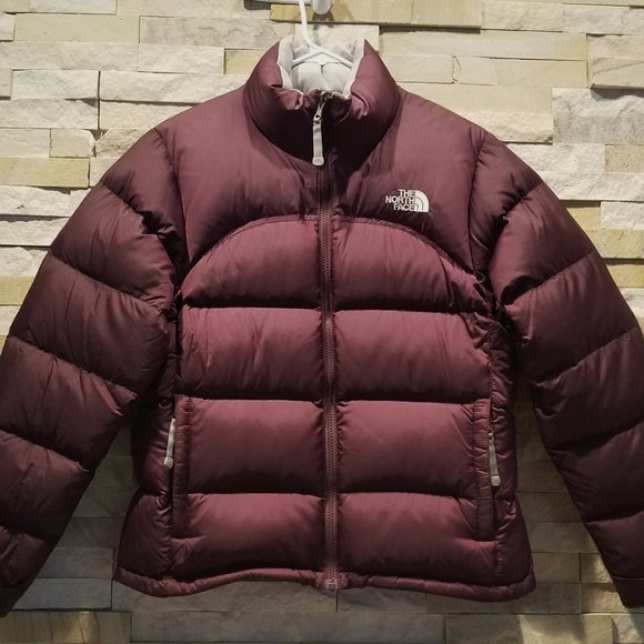 North Face Womens Small Purple Vintage 96 Retro Nuptse Down Puffer Jacket Coat S